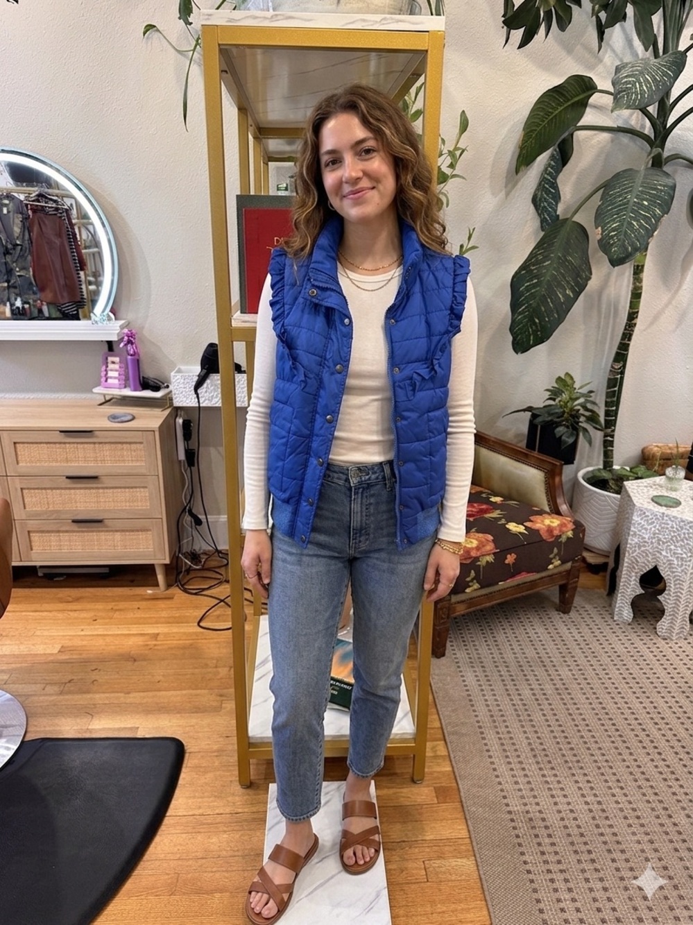 dELiA*s Royal Blue Quilted Puffer Vest